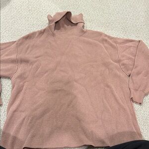 Free People Mauve Cowl Neck Sweater